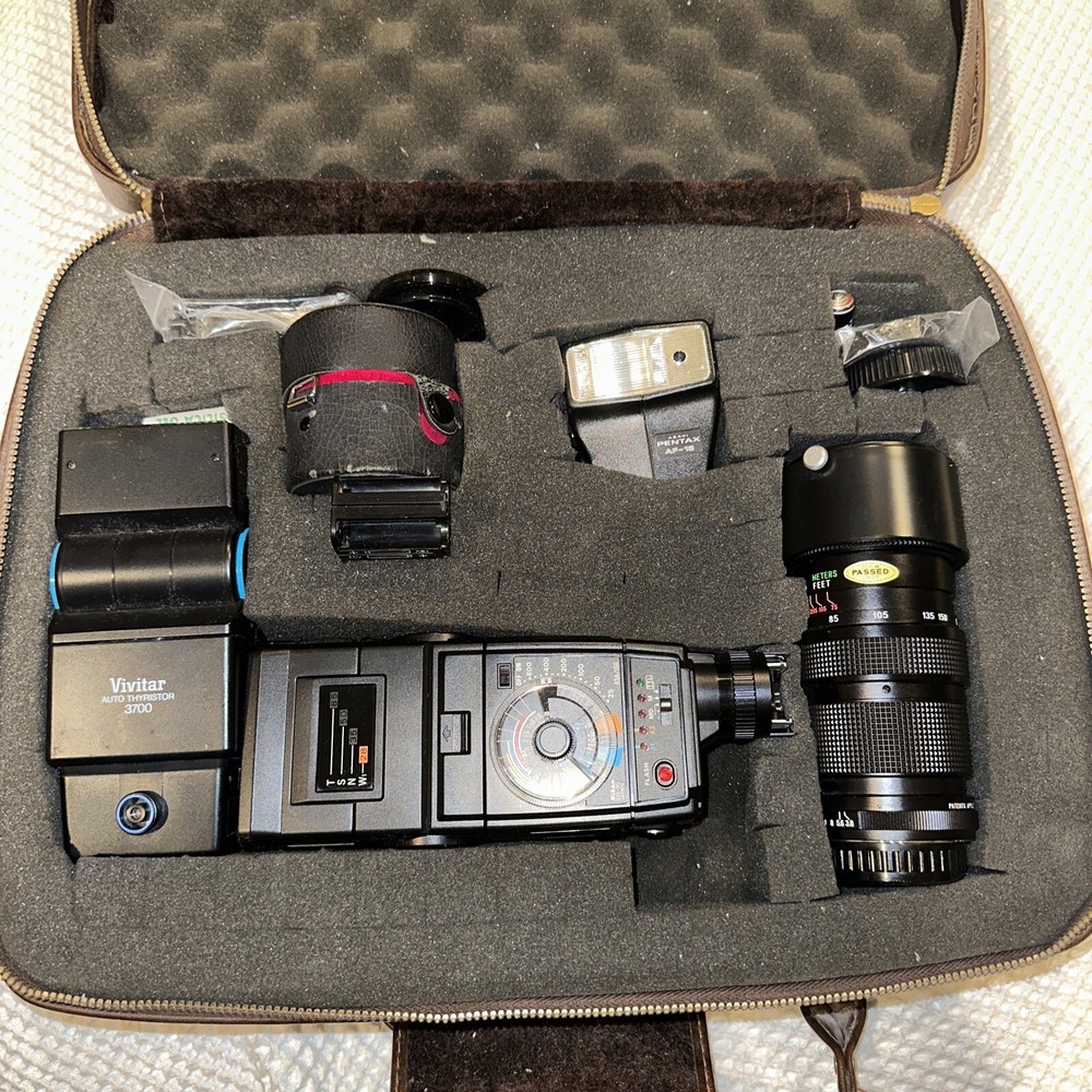 Vivitar 75-205mm f/3.8 MF MC Lens. Nikon Xenom Flash Speed light, PentaxAF, MORE